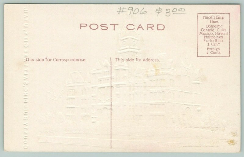 Salt Lake City Utah~State Capitol~State Seal~c1910 Postcard