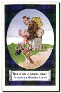 Old Postcard Fantasy Illustrator Edindurgh Army