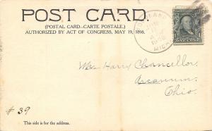 Augusta Maine~Blaine Mansion~Now Governor's House~1906 B&W Postcard