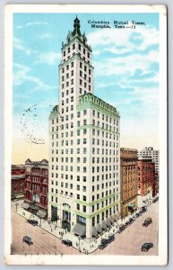 1932 Columbian Mutual Tower Memphis Tennessee TN Office Building Posted Postcard