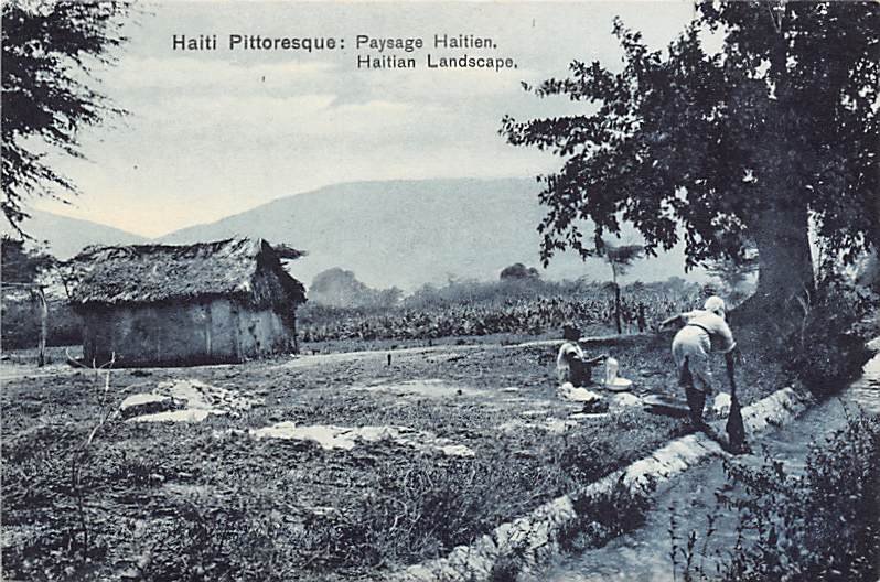 Haiti Post card Old Vintage Antique Postcard Paysages Unused