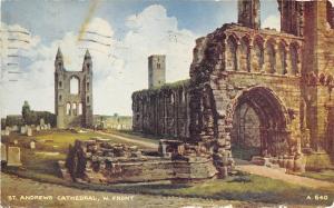 B4339 UK St Andrews Cathedral W Front 1960   front/back scan