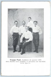 Paoli Brothers Acrobat Troupe Postcard