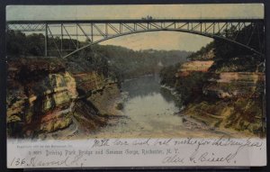 Rochester, NY - Driving Park Bridge and Genesee Gorge - 1905