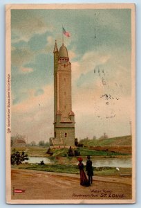 1910 St Louis Missouri MO Postcard Water Tower Reservoir Park Raphael Tuck Sons
