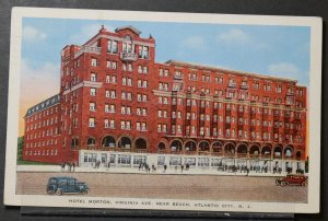 Atlantic City, NJ - Hotel Morton, Virginia Ave. Near Beach - 1937