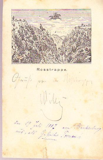 Germany - Rosstrappe Card 1887