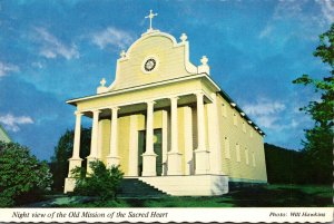 Idaho Cataldo Old Mission Of The Sacred Heart At Night