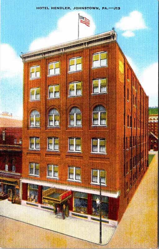 Postcard HOTEL SCENE Johnstown Pennsylvania PA AO5398