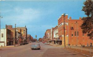 Henderson Kentucky~Street Scene~Storefronts~Classic 50s & 60s Cars~Postcard