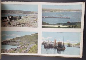 Vintage Renshaw Postcard Album of 40 Views of Manxland, Isle of Man, Complete 