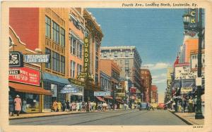 Autos Fourth 1951 Louisville Kentucky Marquee Readmore Teich linen 2796