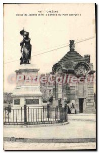 Postcard Old Orleans Joan of Arc Statue Of A I'Entree