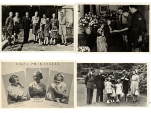 Dutch Royalty 120 Vintage Postcards pre-1950 incl. Scouting in Album (L6579)