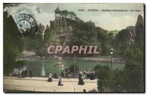 Postcard Old Paris Buttes Chaumont Lake