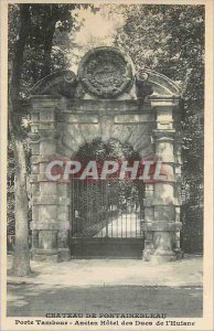 Old Postcard Chateau de Fontainebleau Hotel Old Drum door of the Dukes of the...