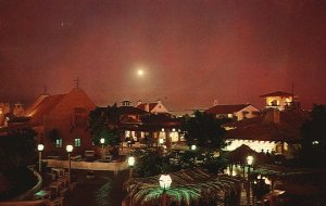 Vintage Postcard Seaport Village Summer Lunar Eclipse San Diego California CA