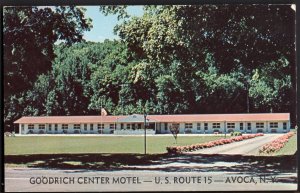 3920) New York AVOCA Goodrich Center Motel US Route 15 - Phone 9502 - Chrome