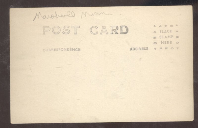 RPPC MARSHALL MINNESOTA DOWNTOWN STREET SCENE STORES 19 1911 REAL PHOTO POSTCARD