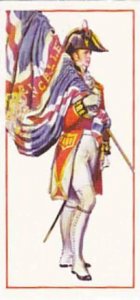 Carreras Vintage Cigarette Card Military Uniforms 1976 No 17 Ensign 1812 Firs...