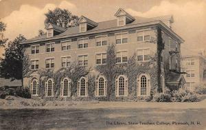 PLYMOUTH, NH New Hampshire  STATE TEACHERS COLLEGE~The Library   B&W Postcard