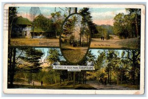 1921 Scenes in High Park Toronto Ontario Canada Antique Posted Postcard