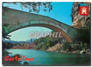 Modern Postcard Route Napoleon Castellanr Alpes de Haute Provence 724 m Alt r...