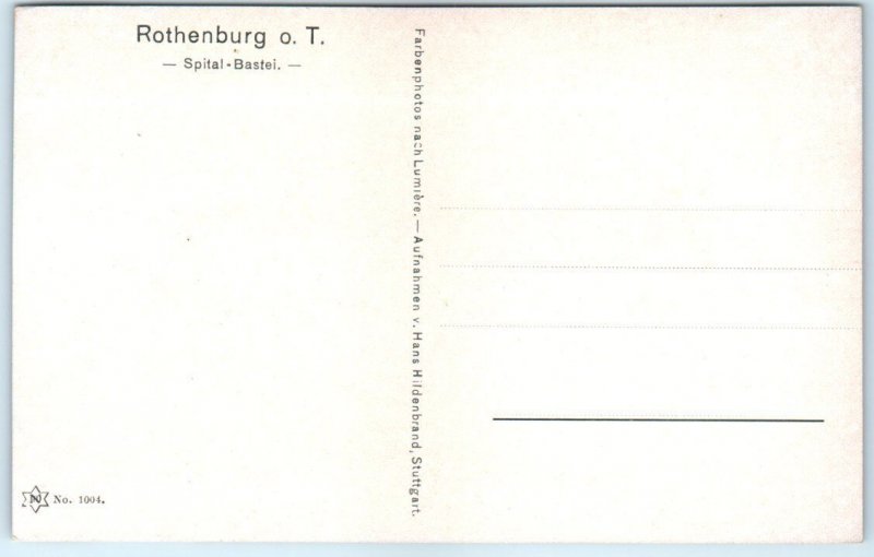 Postcard - Spital-Bastei - Rothenburg ob der Tauber, Germany