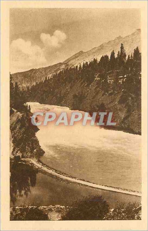 Old Postcard Falls of the River of the Canadian Northern Arc Extreme