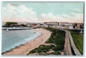 Portrush Antrim Northern Ireland Postcard Beach View c1910 Antique Unposted