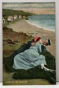 Love at the Seaside, Couple at the Beach London Series Postcard B16