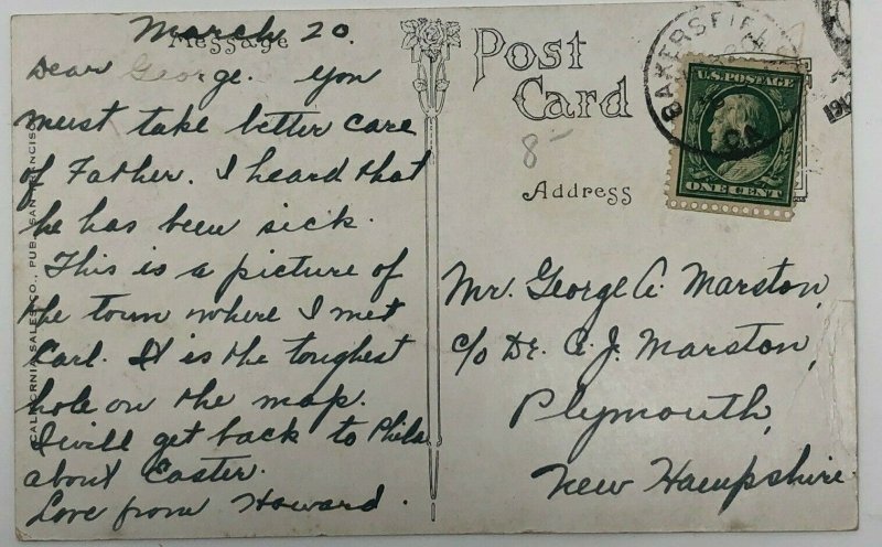 Front Street Taft CA storefronts main street  c1912