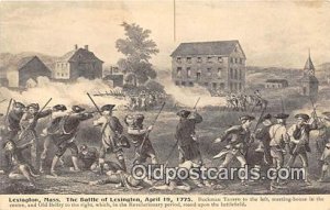 Battle of Lexington, April 19, 1775 Lexington, Mass Patriotic Unused 