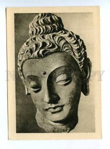 179842 INDIA Buddha head old postcard