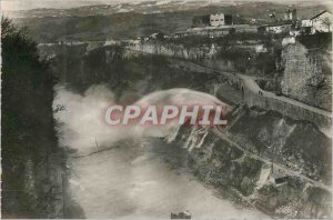 Postcard Modern Dam Genissiat (Ain) Debouche the Ski Jump for Spillway