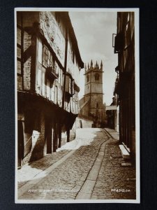 Shropshire SHREWSBURY Fish Street c1927 RP Postcard by Valentine