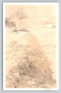RPPC   Niagara Falls  New York  Frozen Solid   Postcard