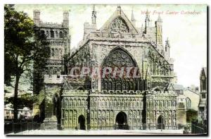 England - England - Devon - Exeter - Cathedral - Old Postcard