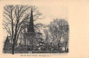 Burlington New Jersey New St Marys Church Antique Postcard K79134