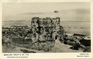 Gibraltar, Moorish Castle (1946) RPPC Postcard