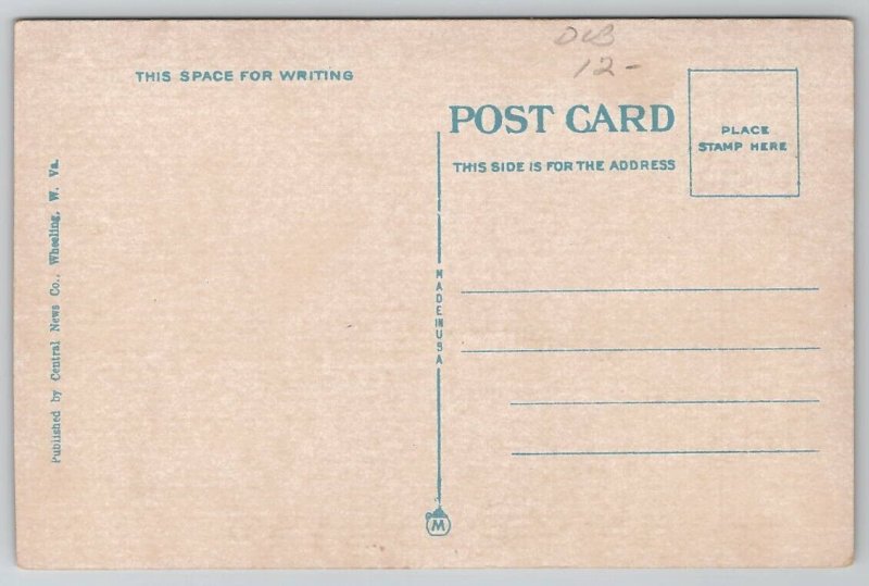 Wheeling WV Amusement Zone Rides Swing W Va State Fair Park Postcard E45