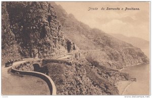 Strada Da Sorrento A Positano, SORRENTO (Campania), Italy, 1900-1910s