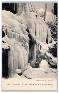 c1905 Devil's Pool in Winter Wissahickon Philadelphia Pennsylvania PA Postcard