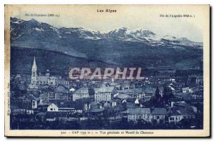 Old Postcard General view and Gap Massif Charance