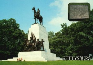 Vintage Postcard Virginia State Monument National Military Park Gettysburg PA