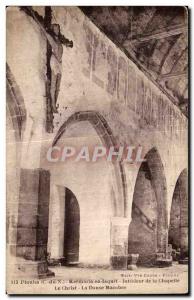 Old Postcard Plouha Kermaria in Isquit Interior Chapel Christ