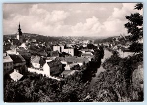 RPPC Třebíč view CZECH REPUBLIC 4x6 Postcard