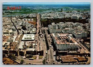 Aerial View Of the Market Square RABAT Morocco 4x6 Vintage Postcard 0409