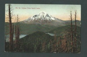 Ca 1913 Post Card Washington State Mt St Helens Before Exploding In 1980