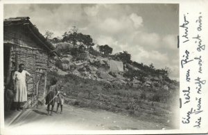 brazil, RIO TINTO, Paraíba, Native House (1938) RPPC Postcard